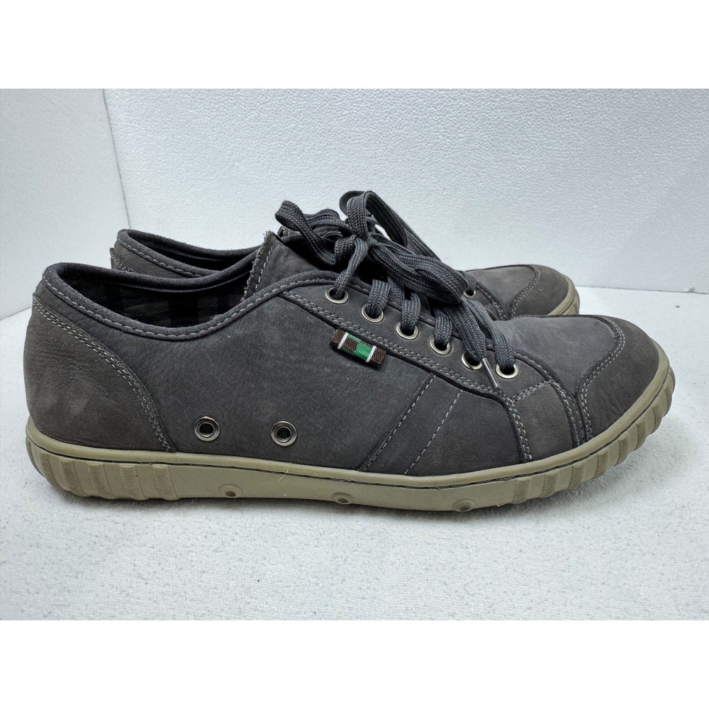 Muk Lugs Sneakers Mens Size 10 Gray Leather Low Top Lace Up Casual - Picture 5 of 11